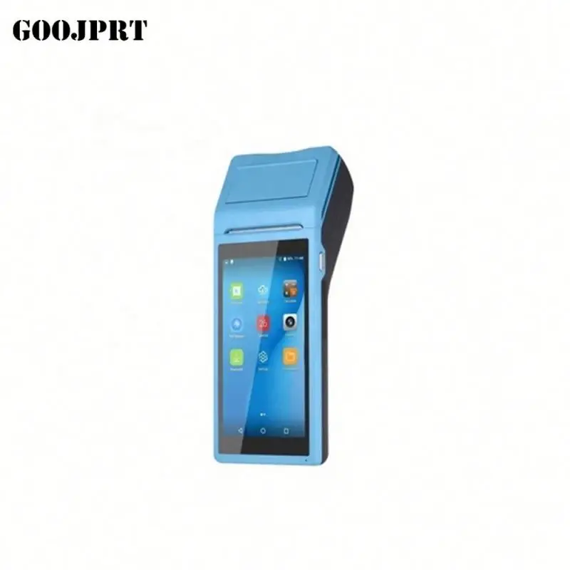 Impresora de diente azul de 58mm, máquina pos de mano, sistema pos móvil, android 8,1