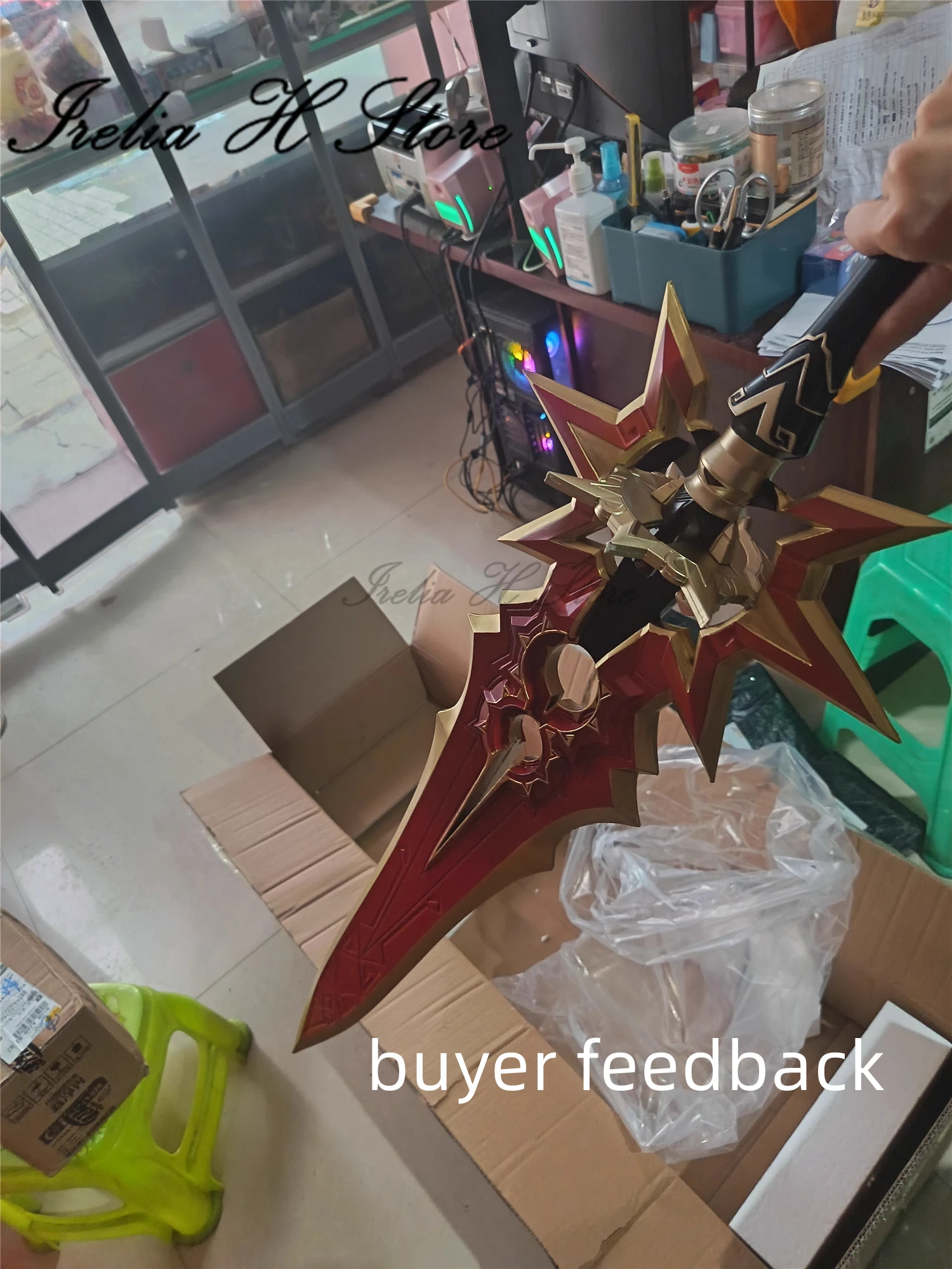 Irelia H Store mauvika sword from Genshin Impact mauvika weapoon cosplay props