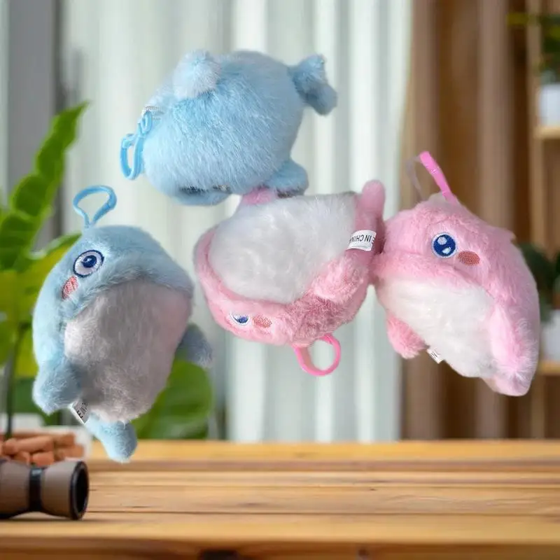 魅力的なぬいぐるみクジラ海洋動物人形おもちゃ、キーホルダー、バッグチャーム、バックパック飾り