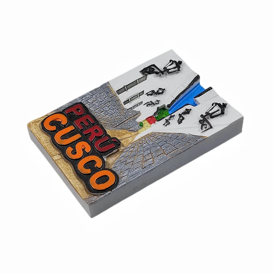 مغناطيس ثلاجة ثلاثي الأبعاد مصنوع يدويًا من الراتنج ، ديكور للمنزل والمطبخ ، هدية تذكارية ، المكسيك