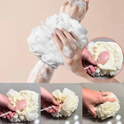 2-in-1 Bath Loofah Sponge Silk Melon Bath Ball Towel Soft Exfoliating Shower Sponge For Skin Rejuvenation Pampering