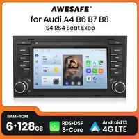 AWESAFE Car Radio For Audi A4 B6 B7 B8 S4 RS4 Seat Exeo wireless CarPlay Android Auto car intelligent systems No 2 din 2din DVD