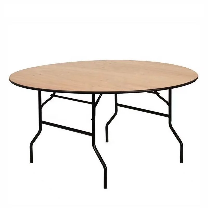 special design hot sell popular lightweight banquet event wedding party folding tables half moon round table