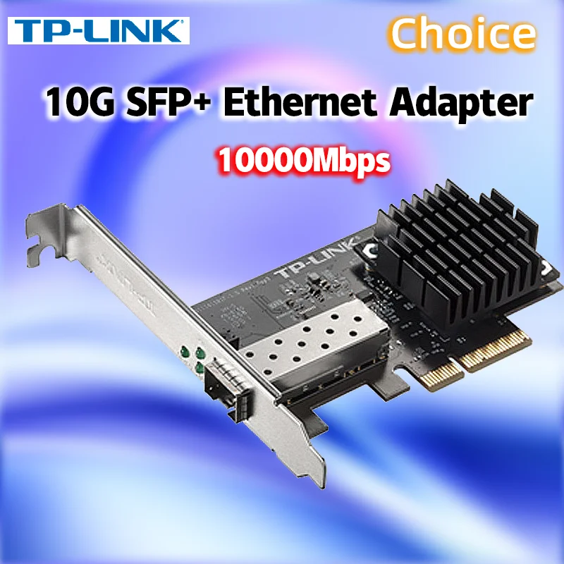 

Tp-link10G Сетевая карта Pci-e Sfp+ Pcie 10 Гбит/с Lan-карта Адаптер 10000 Мбит/с TL-NT521F PCI-e к RJ45 Wake on Lan для ПК