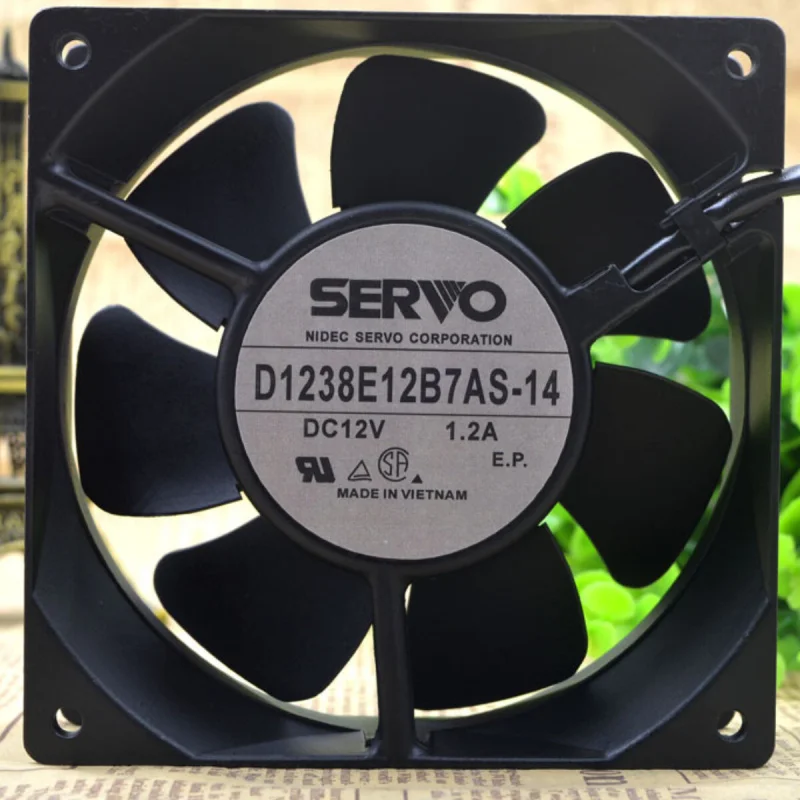 

l 1PCS High Power Industrial Cooling Fan For SERVO D1238E12B7AS-14 | 12V 1.20A 120×120×38mm 12CM