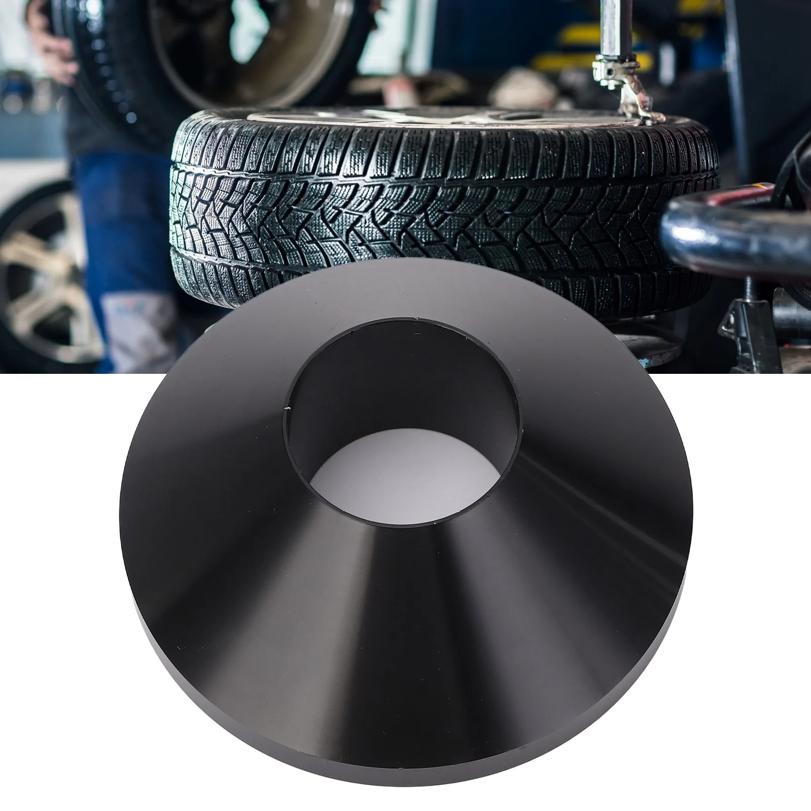 

Black Manual Tire Changer Centering Cone - 1.67 Inch Diameter Compatible with Most Tire Changers