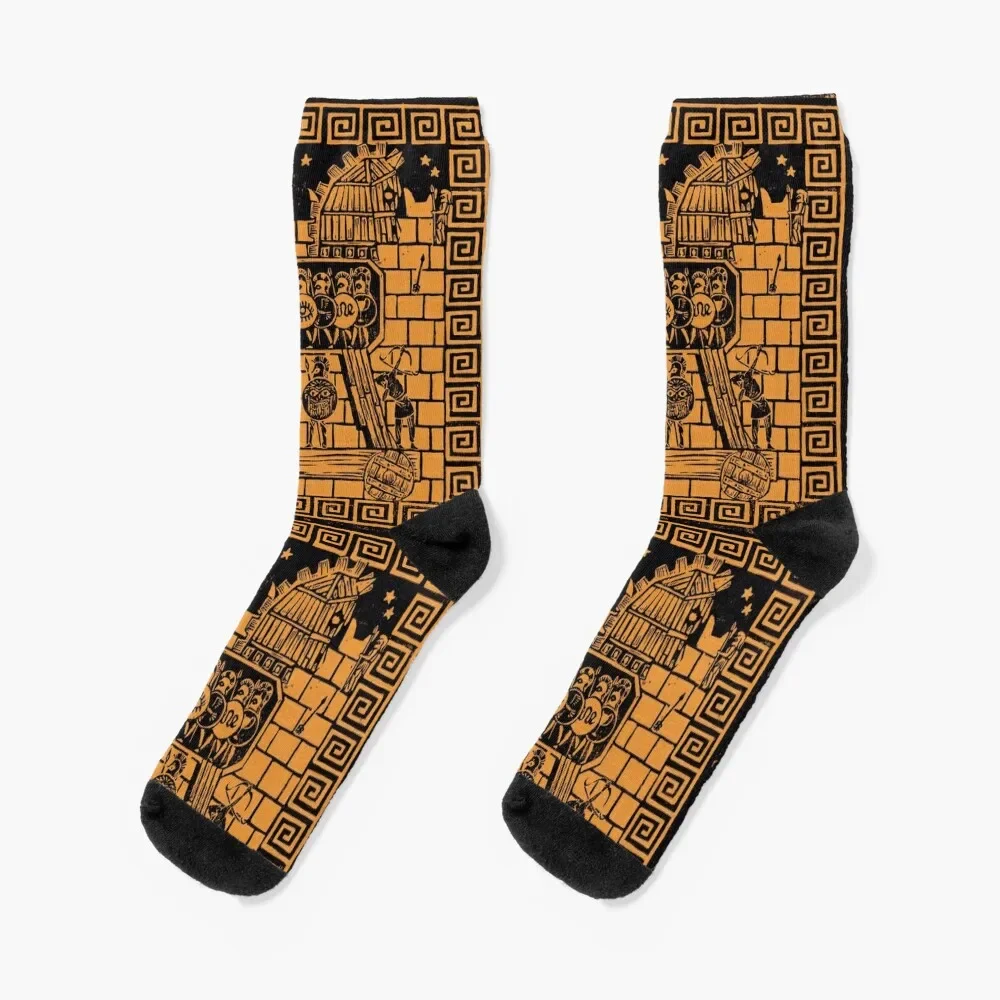 Trojan Horse Socks cool kawaii FASHION Socks Women's Men's