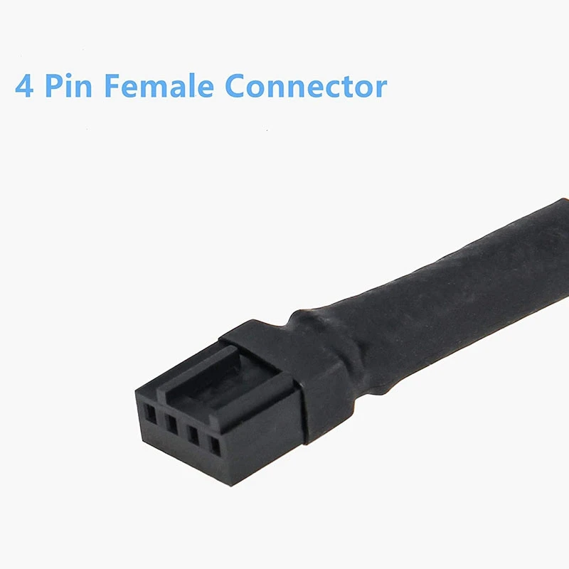 3Pcs PWM Fan Splitter Cable 2Way 4Pin Y Sleeved Extension Power Cable 1To2 Converter For PC Motherboard,Computer CPU Fan