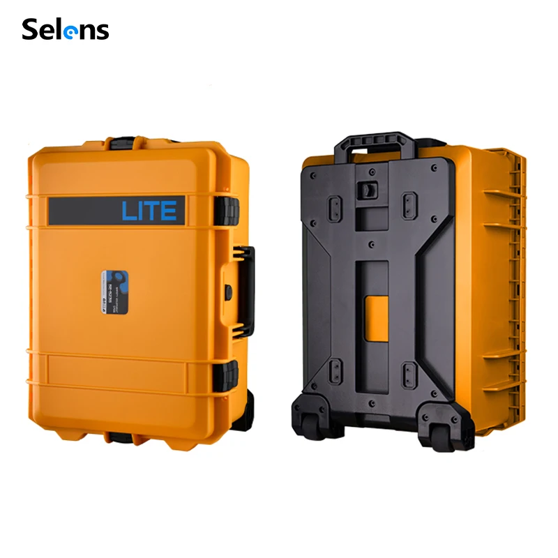 

Тележка для фотосъемки Selens, чехол для оборудования, сумка для хранения инструментов, дорожный чемодан для фотостудии, противоударный, водонепроницаемый