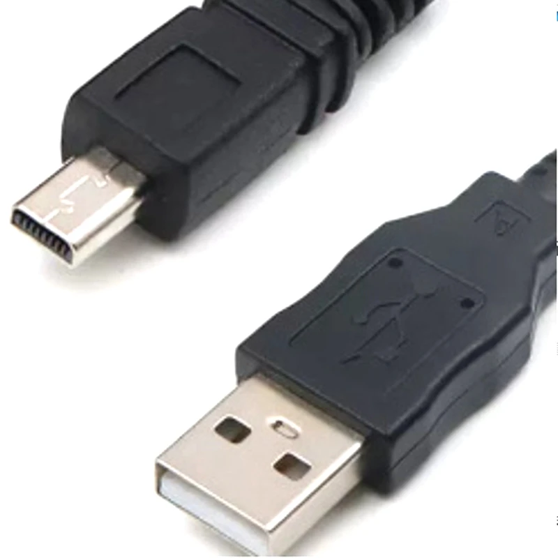 Kabel pengisian daya lima inti cocok untuk kamera Digital ponsel USB Universal ke Port Kecil 8P