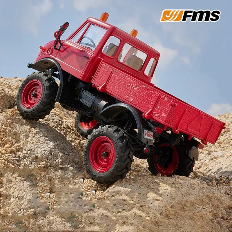 Carro de escalada off-road série FMS FCX escala 1/24 tração nas quatro rodas brinquedo modelo de simulação de controle remoto elétrico