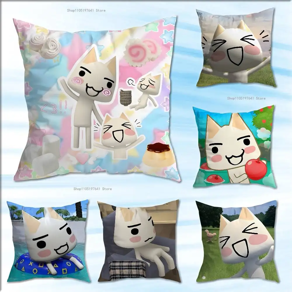 T-Toro Cute Inoue Pillow Case For Sofa Decor Car Office Room Printing Cushion Cover Decorations and Protector