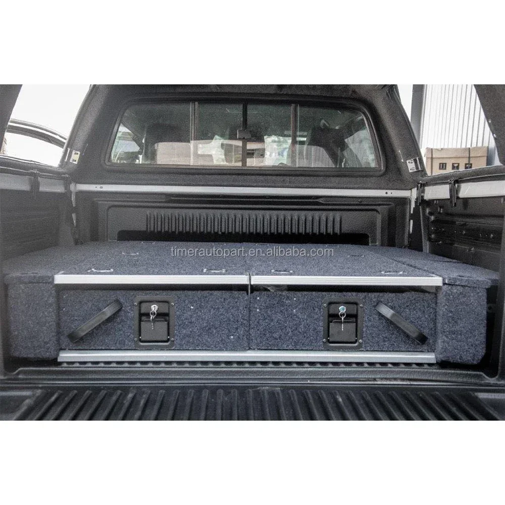 Sliding Out Storage Boxes Ute Storage Rear Drawer 4wd Rear Drawer Systems 4x4 Diy Aluminium Triton Tooling Boxes