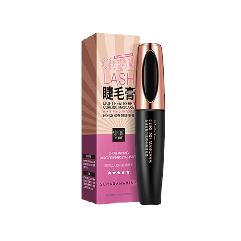 Eyelash มาสคาร่ากันน้ำสีดำหนา Curling Full Professional แต่งหน้า Eyelash ขยายเครื่องสำอาง