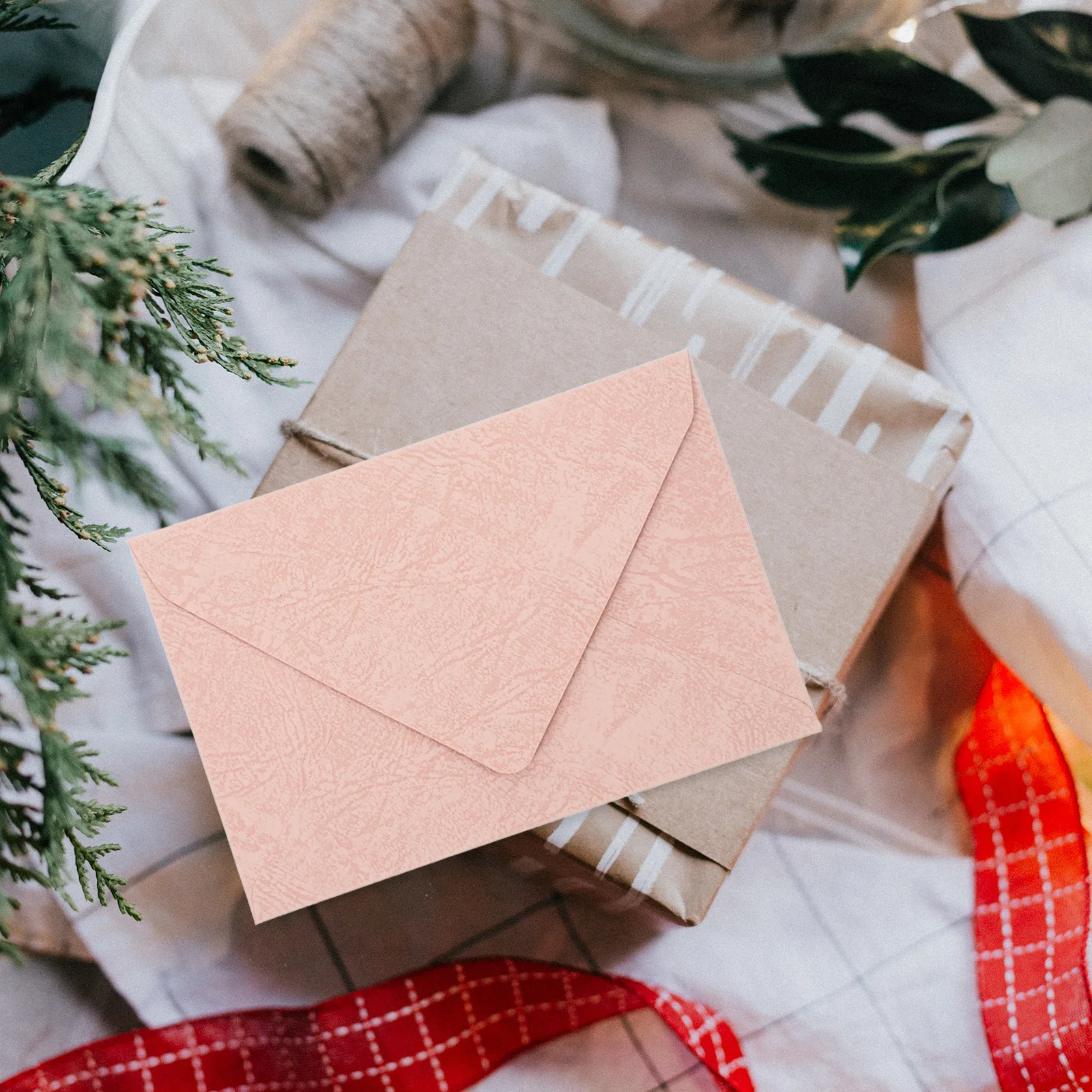 

16 Pcs Tree Pattern Envelope Card Envelopes Wedding Decorative Blank Postcard Pink Decorations Letter