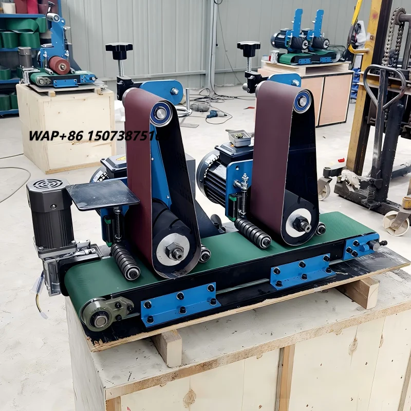 Automatic Small Flat Polishing Machine Motor Engine Stainless Steel Energy Saving 1 Year Warranty 2.2kW Power for Wire Drawing