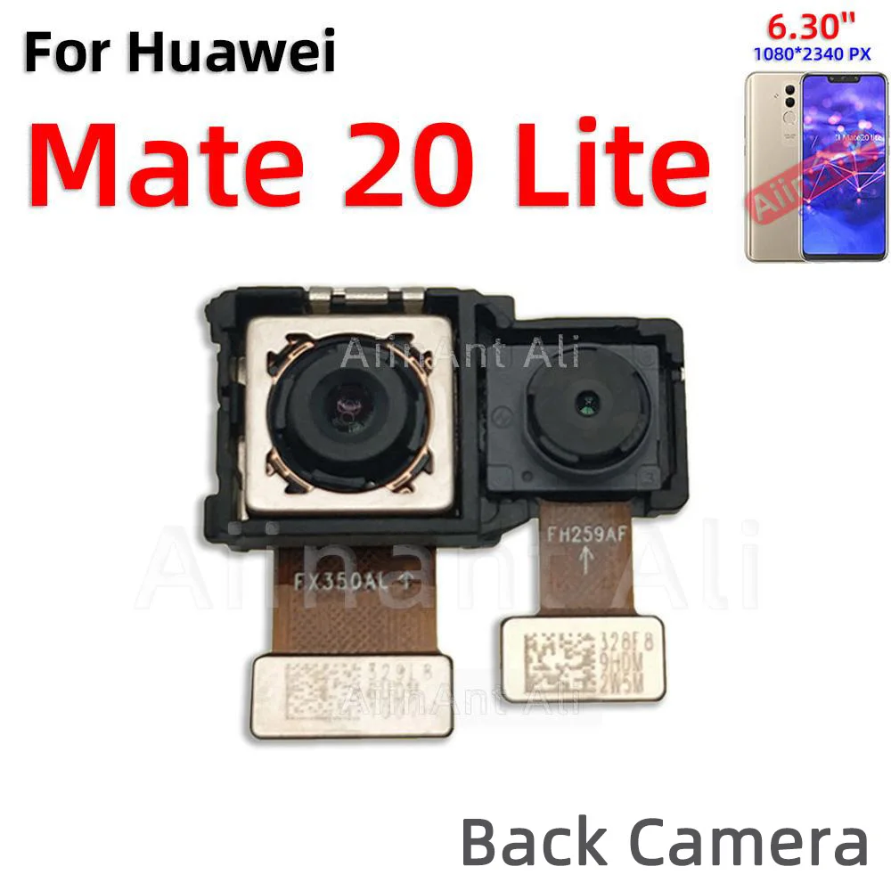 AiinAnt Rear Main Back Camera Module Front Camera Flex Cable For Huawei Mate 20 30 20X Lite Pro 4G 5G Phone Repair Parts