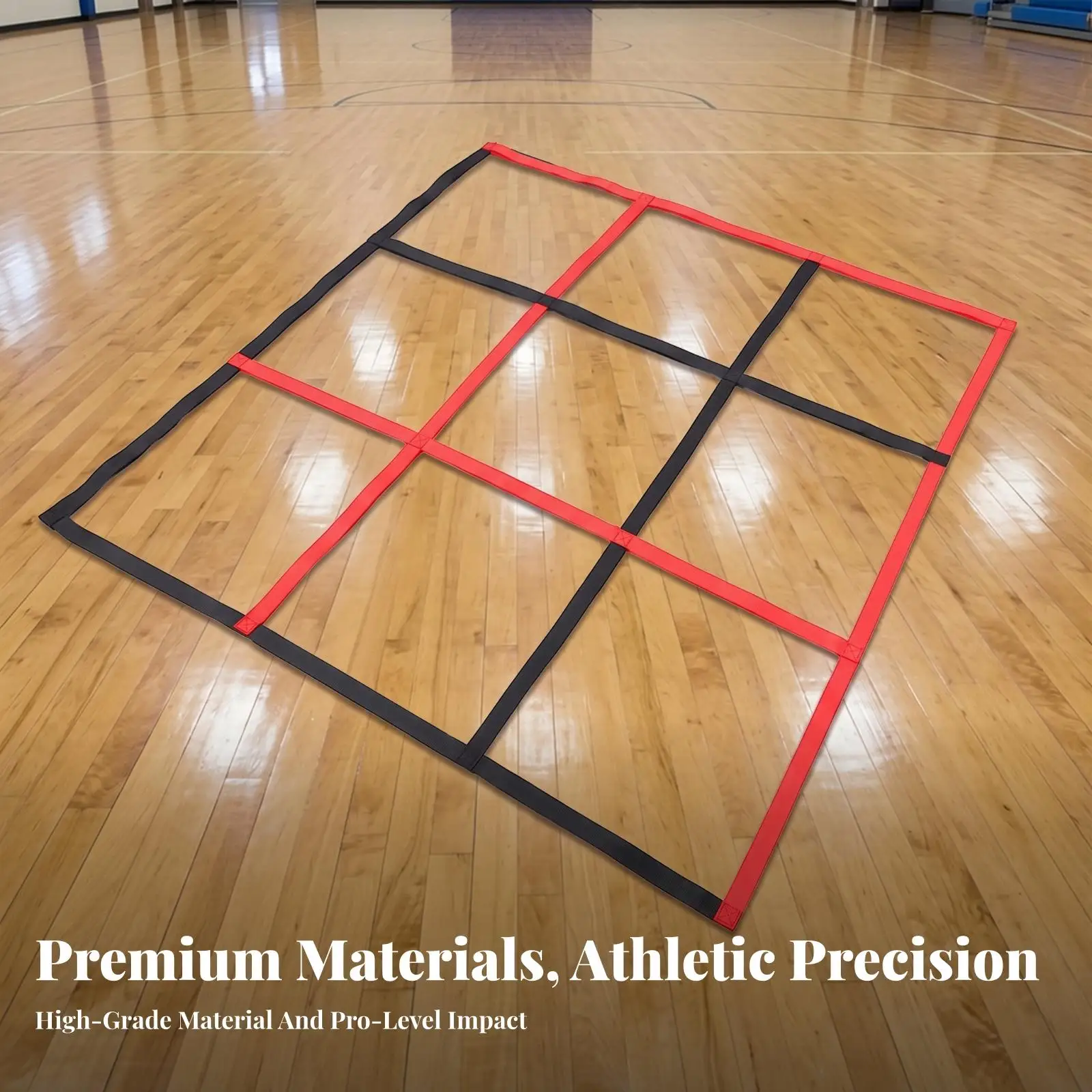 Foldable Agility Practice Mat | Reinforced Stitched Intersections, Rollportable form for Easy Carrying, agility square,