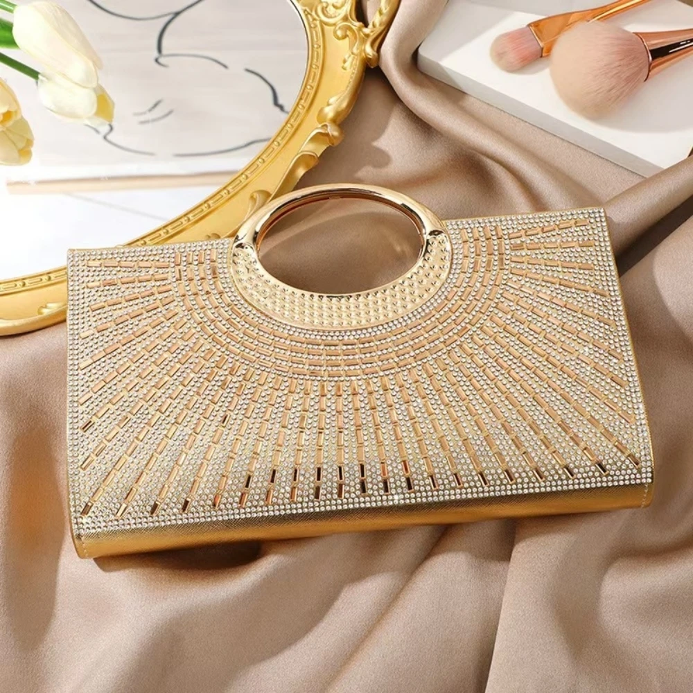 Fashion Rhinestone Shoulder Bag Rhinestone Glitter Evening Bag High Party Celebrity Handbags Gowns Matching Bags