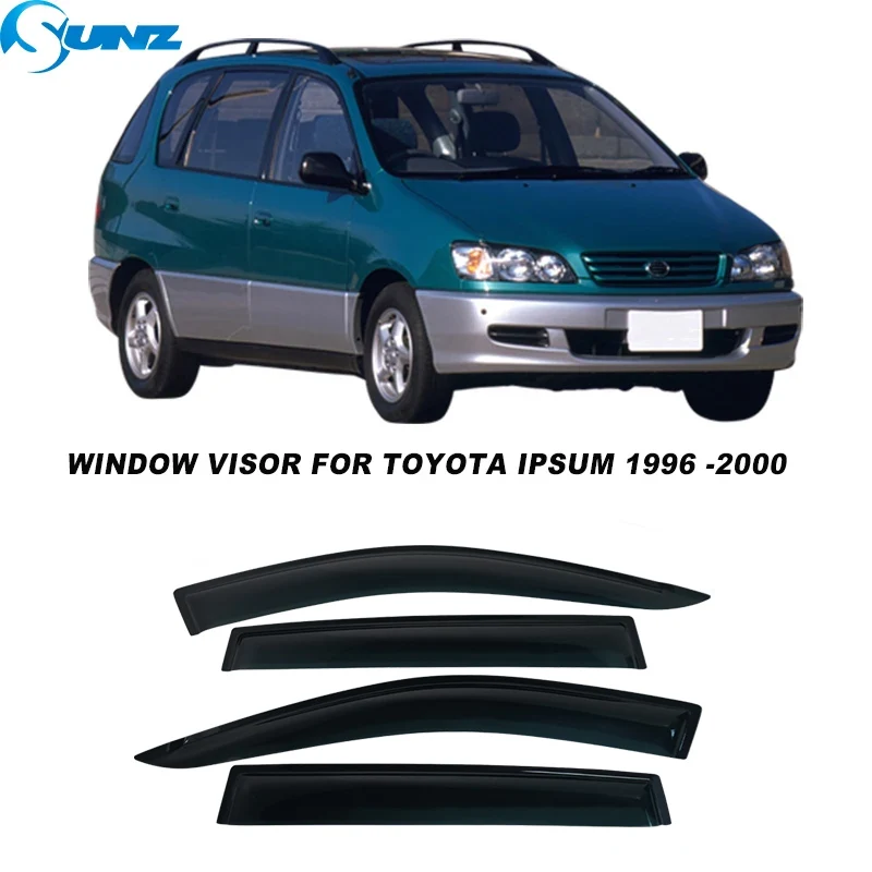 

Window Visor For Toyota Ipsum 1996 1997 1998 1999 2000 Car Window Rain Guard Weather Shields Side Window Deflectors