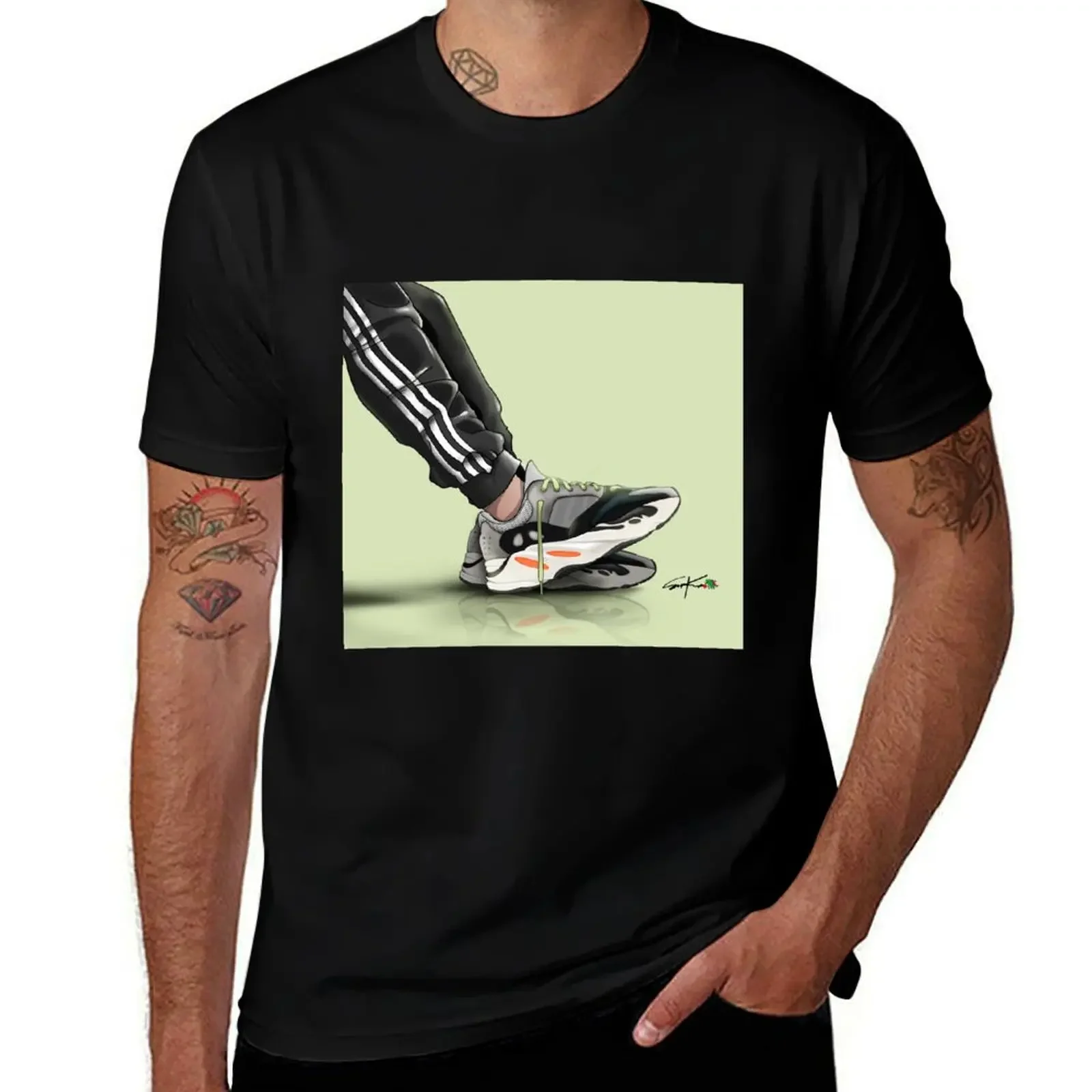 

Ye Wave Running T-Shirt vintage graphic tee anime t shirts men workout shirt