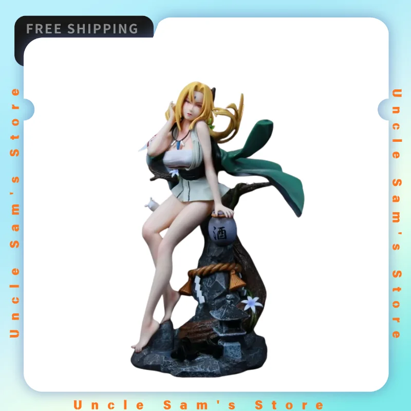

32cm Naruto Shippuden Tsunade Large Size Figure Fifth Hokage GK Statue PVC Anime Collectible Decoration Model Scene Base Gift