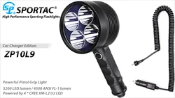 SPORTAC EAGTAC ZP10L9 4x XML2 5200lm LED Long Throw Camping Hiking Hunting Flashlight Car Charger Version