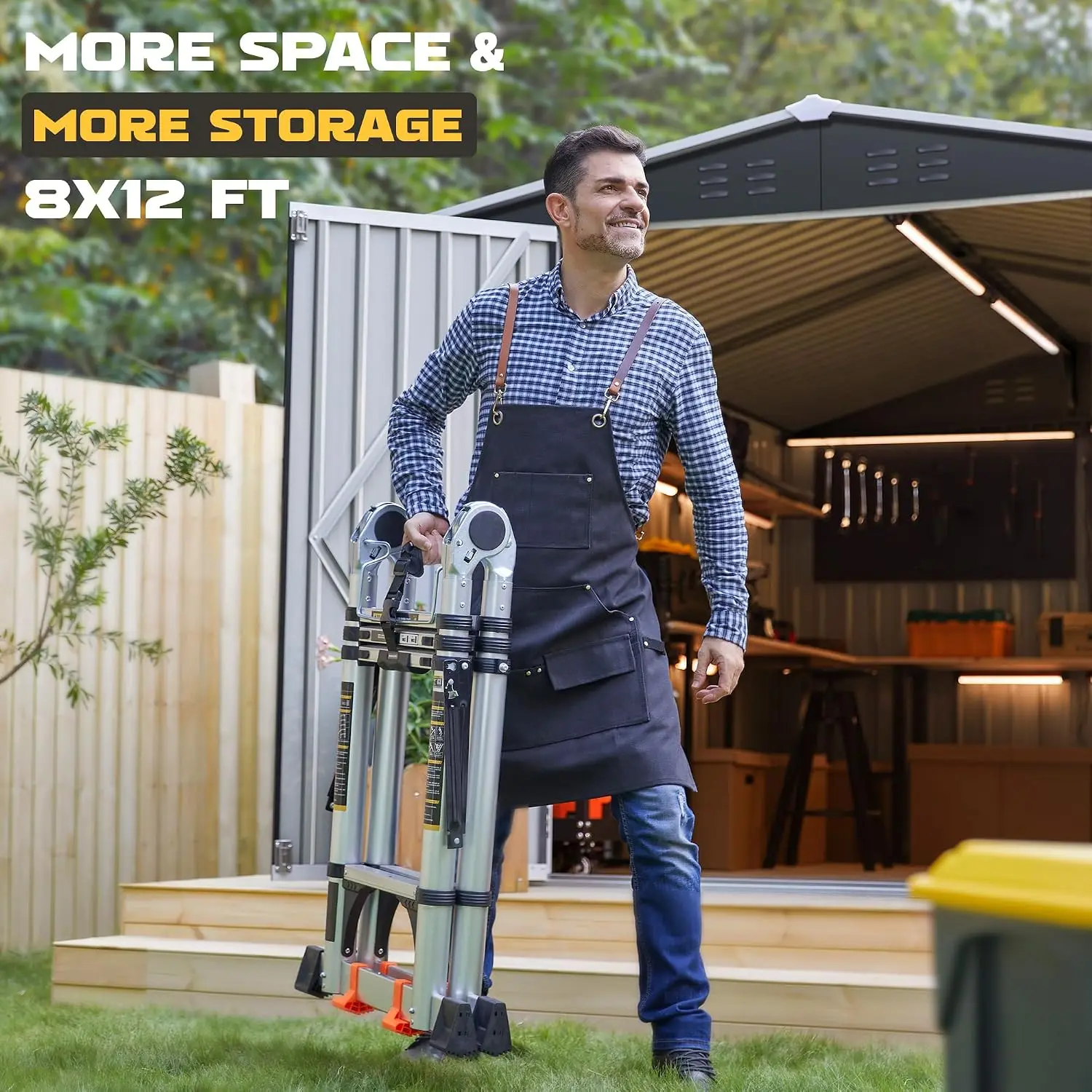 8 x 12 FT Outdoor Storage Shed, Customized