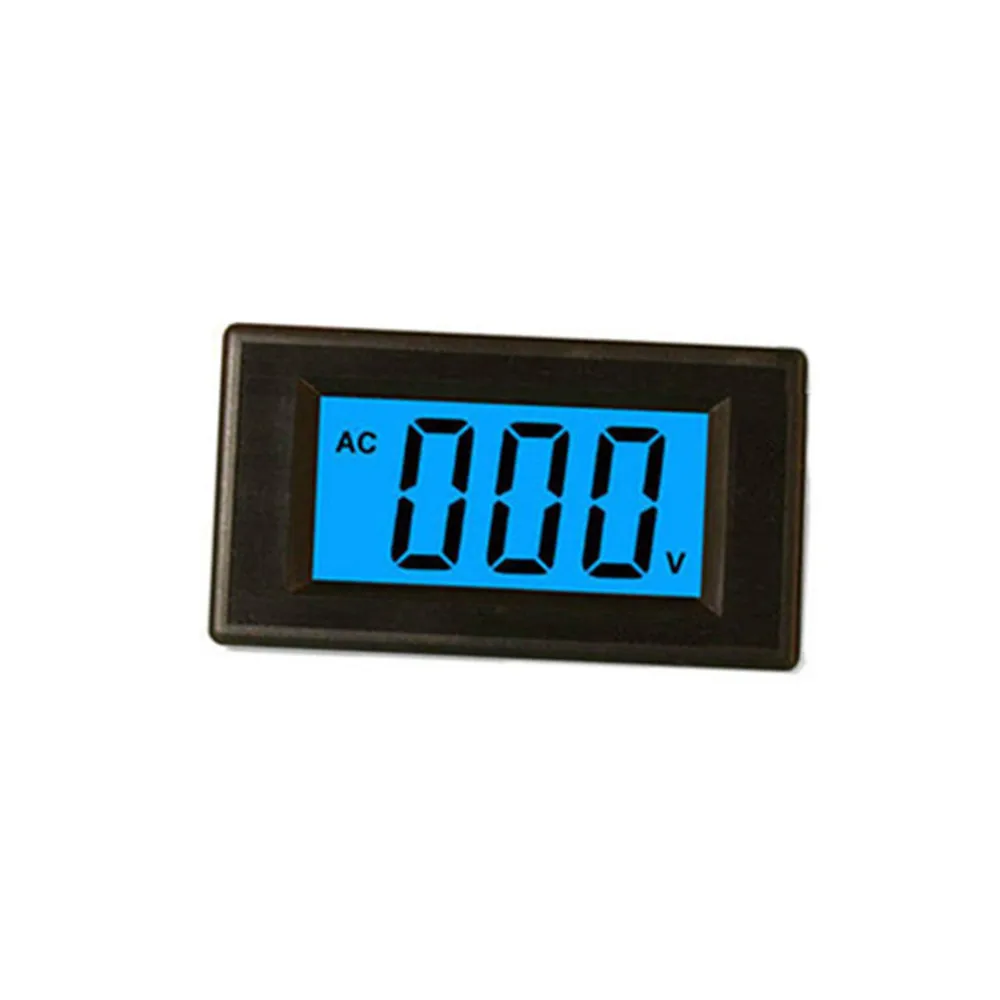 Digital Voltmeter 4-wire 0-500V Blue Backlit LCD Display Voltmeter Tester Monitor