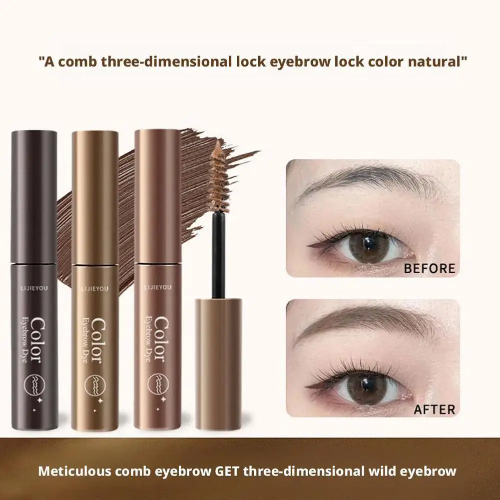 3 colori di lunga durata impermeabile mascara per sopracciglia crema per sopracciglia ombretto trucco bellezza strumenti comstic con pennello colorante gel per sopracciglia