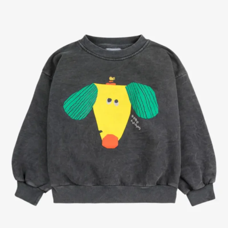 2025New قبل الميلاد ربيع الفتيان والفتيات ملابس رياضية مطبوعة لطيف للأطفال هوديي