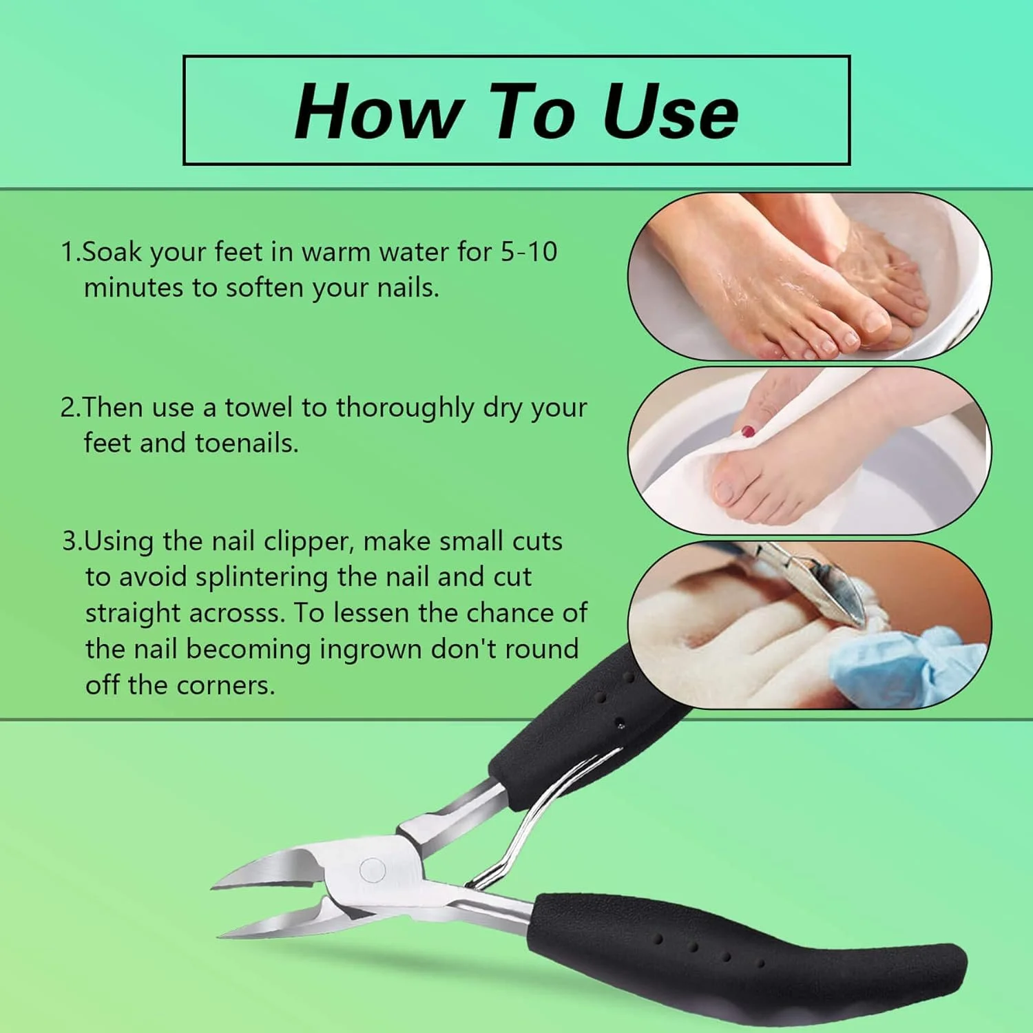 최대의 제어력과 쉬운 취급을 위한 고품질 프리미엄 손톱깎이 - 가정용 및 가정용 최고 품질의 컴팩트하고 내구성이 뛰어난 도구