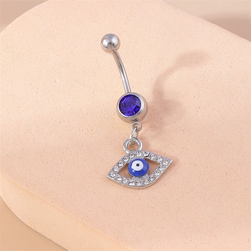 Mode Kristall Bösen blick Bauchnabel Ringe Nabel Ringe Sexy Piercing Körper Schmuck für Frauen Mädchen Party Urlaub Schmuck Geschenke – Detail 3