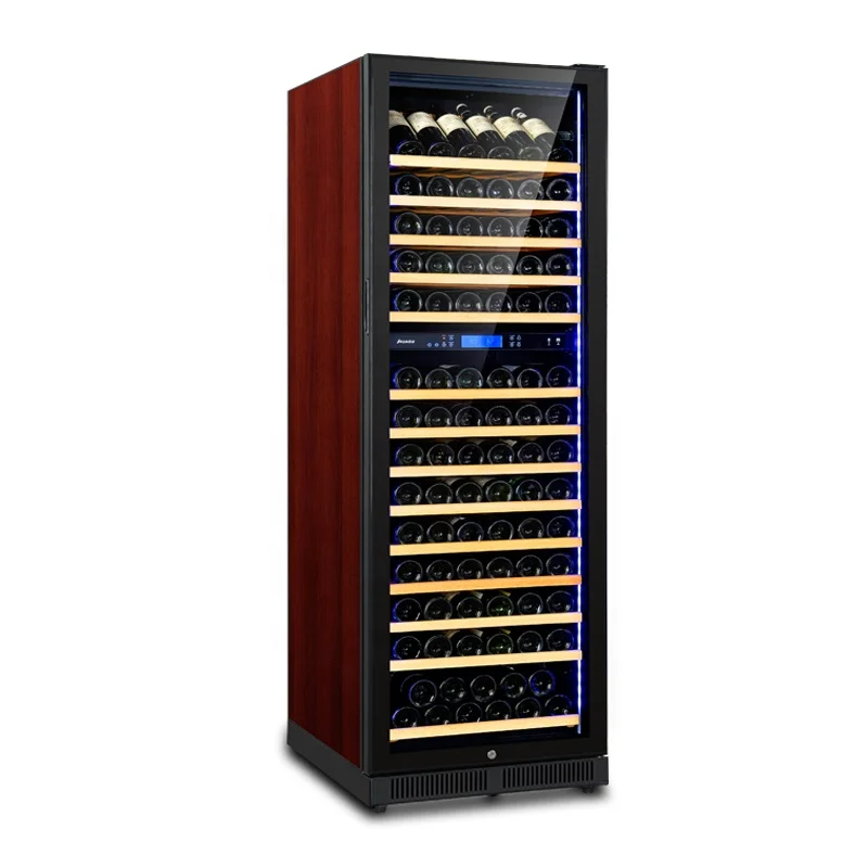 168 Bottle Wine Cabinet Drug Cooler Bar Refrigerator Wine Cigar Cabinet - Freestanding Refrigerator
