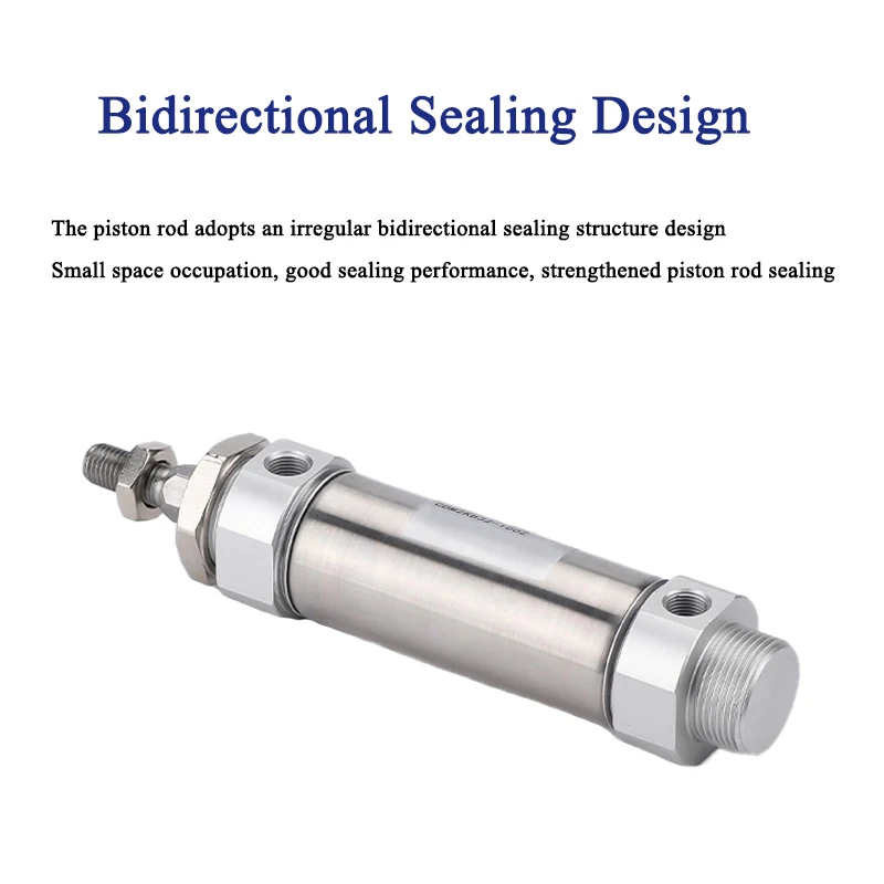 

Stainless Steel Pneumatic Cylinder CDM2KB Mini Hexagonal Piston Rod Anti Rotation CDM2KB20/25/32/40-50X75X100X150X200X300