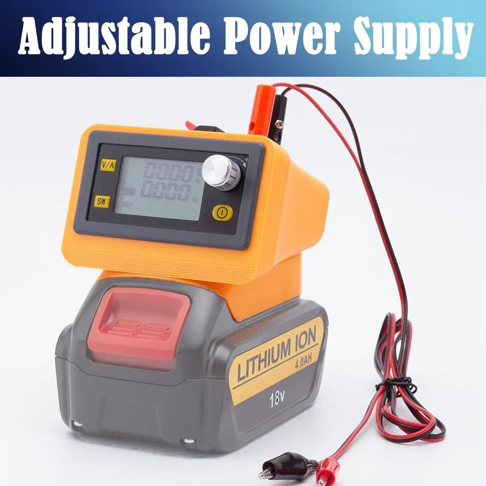 Portable DC Voltage Stable Regulated Switching CNC Adjustable Power Supply For DeWalt 18V Lithium Battery(NO Battery)