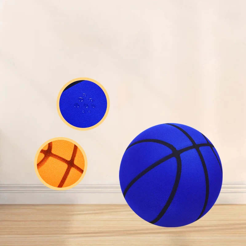 18/21/24 centimetri Floccaggio Super Alta Elasticità Muto Basket Impermeabile Non-scorie Palla Rimbalzante Per Bambini Sport Al Coperto giocattolo palla muta