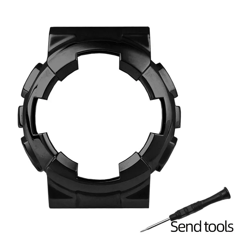 Laopijiang Für Casio G-SHOCK GA-110 GA-120 GA-100 Massives Edelstahl-Metall-Uhrenarmbandgehäuse GA-110/100/120 Armband für Herren, wasserdicht 5