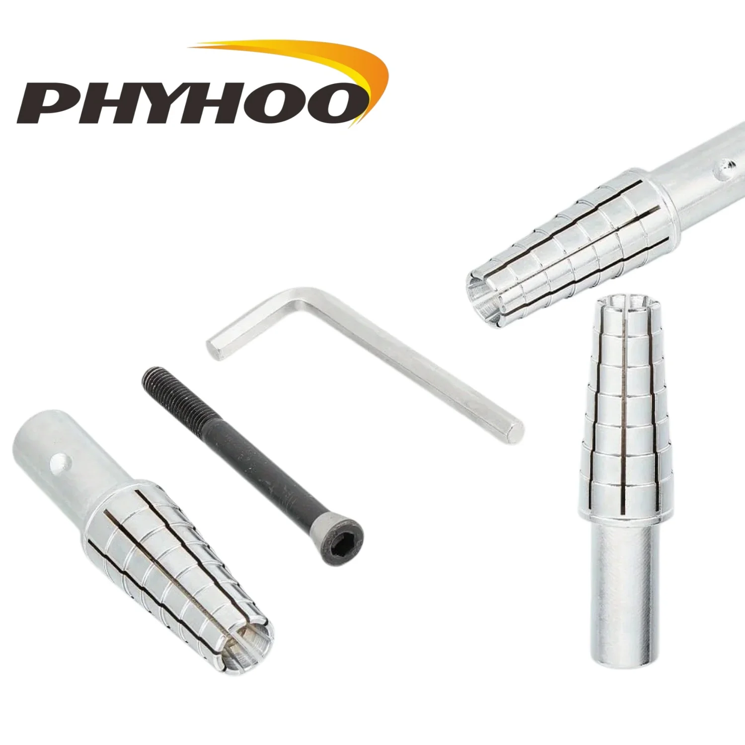 PHYHOO Ring Expander Set with Core Shaft for Jewelry Making Fits Ring Sizes 7-14 Metal Forming Resizing Tool for Crafters