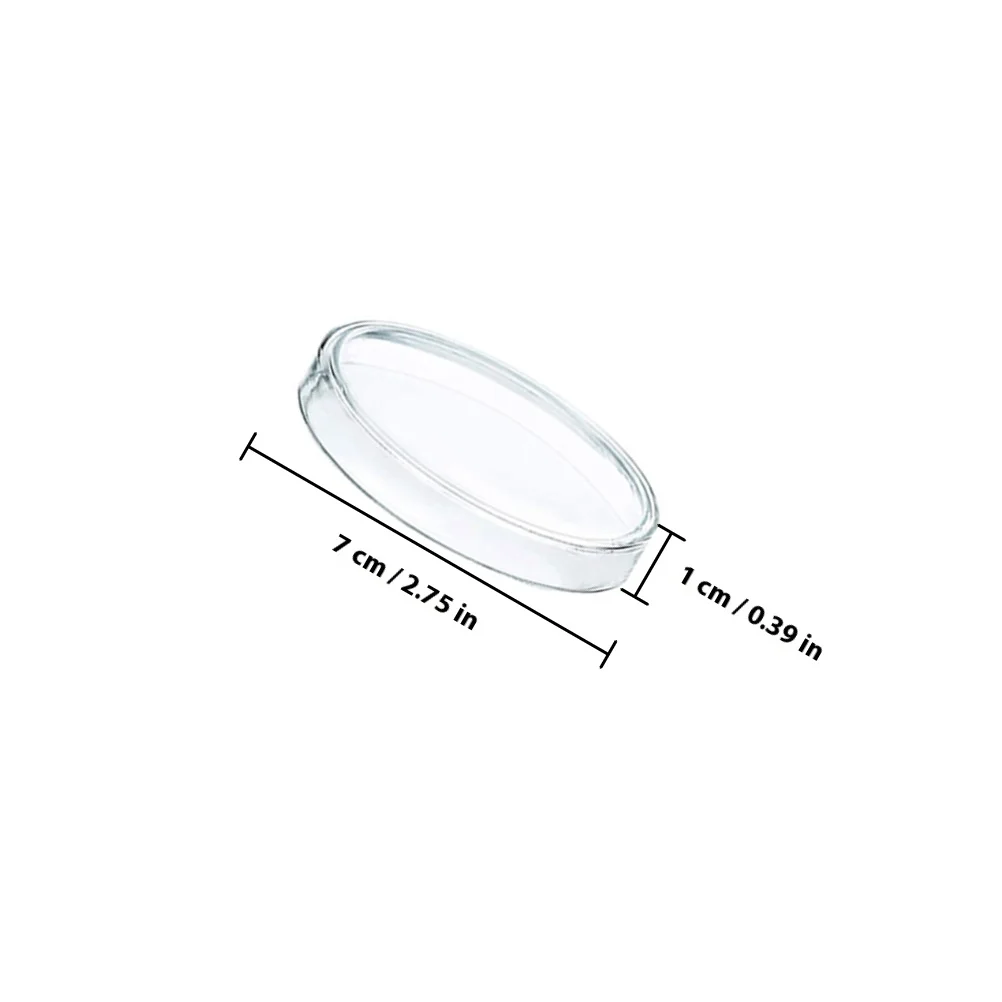 Placas de petri de plástico com tampas, para ágar culturas, experimentos de microbiologia, ciências, uso em sala de aula, prato de cultura com 10 peças