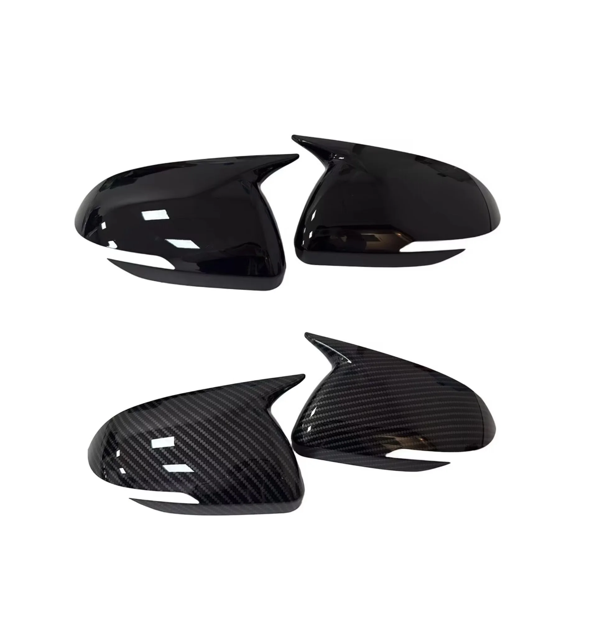 Car Sticker Rearview Side Mirror Cover Fit For For Kia Rio 2018-2023 Wing Cap Exterior Door Rear View Case Trim Carbon Fiber
