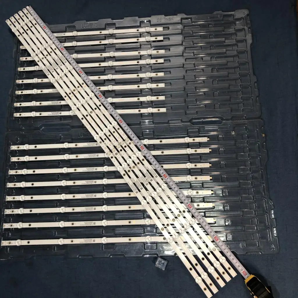 10 шт. светодиодная подсветка ленты 9 ламп для 49 "телевизоров TT4906F LB4902 49PUS7503 49pus616 2/12 LB49023 V1_00 V0_00 3A6560010EA0 3A6560 100% новый