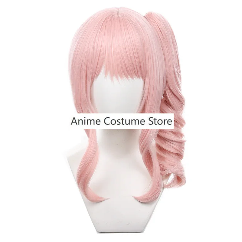 Akiyama Mizuki Pink Uniform Anime Game Cosplay Costume Suit Shorts Wig Anime Pink Lovely Suit Halloween Party Outfit for Girls