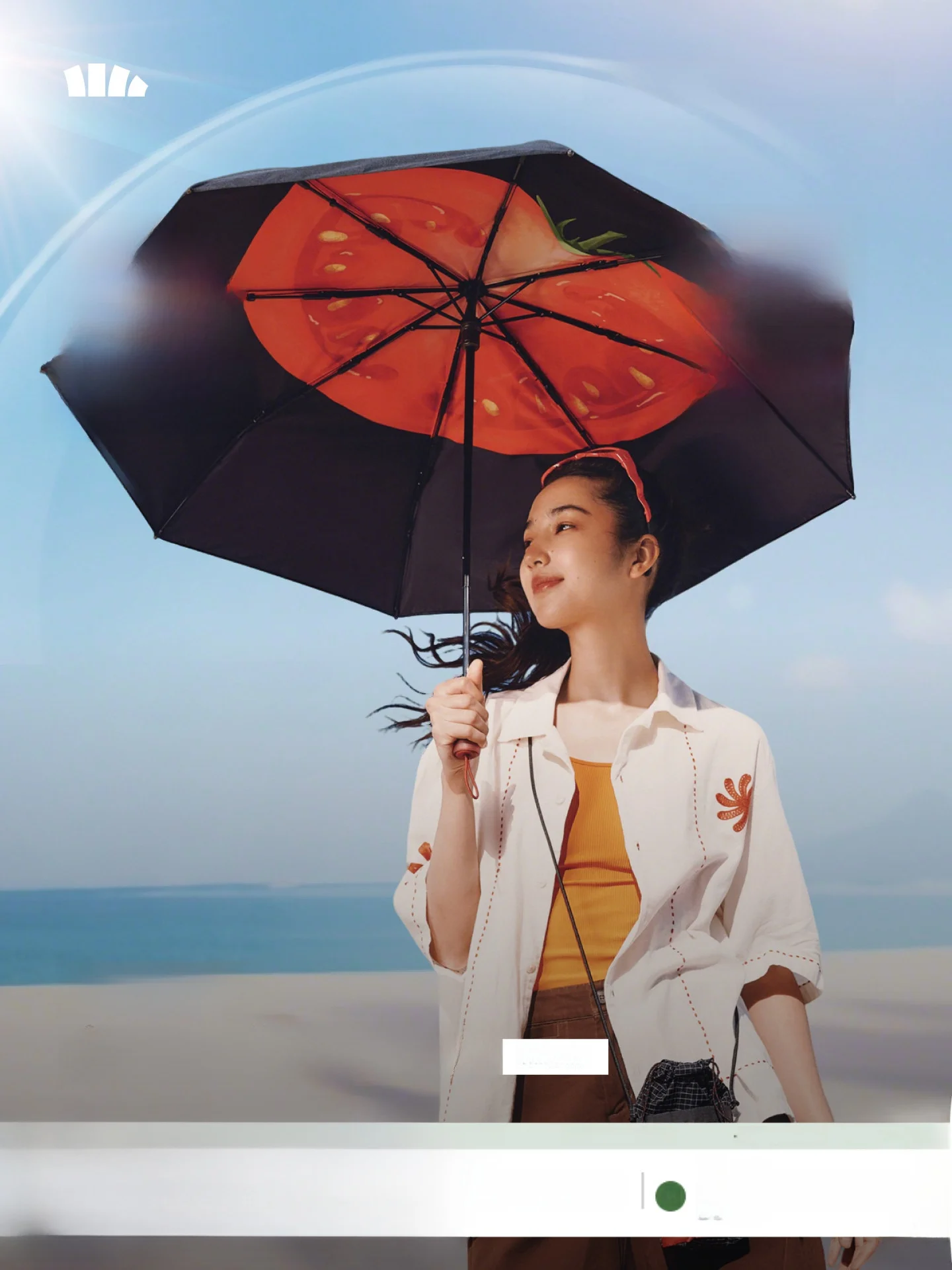 

Banana Leaf UV Protection Umbrella Double Layer Black Glue Sunscreen Women's Outdoor Sunny Rain Dual Use Umbrella Shop