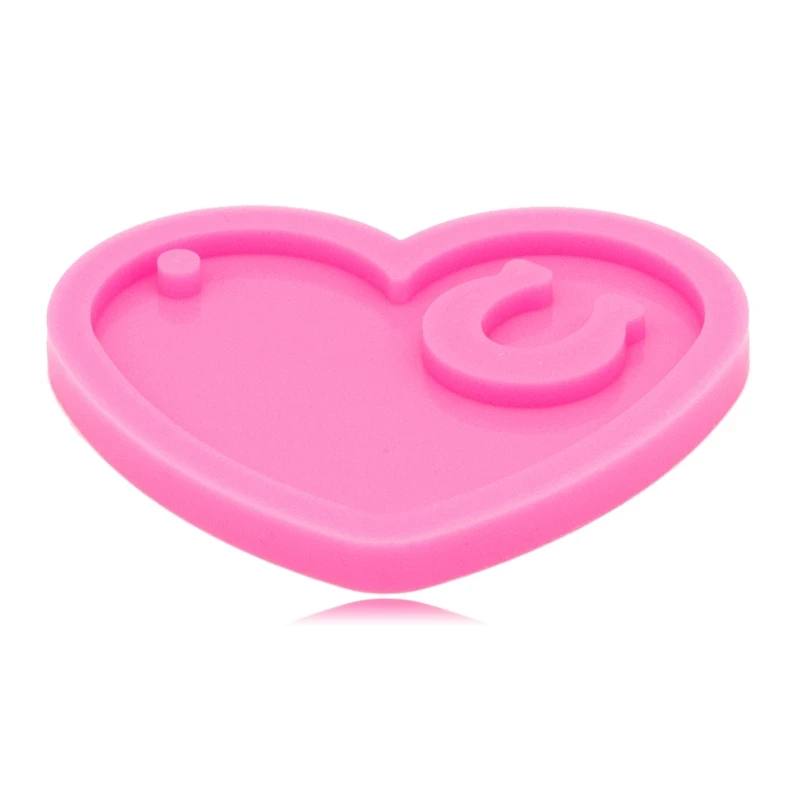 Handicrafts Silicone Mould Handmade Heart Horseshoe Keychain Epoxy Resin Mold Dropshipping