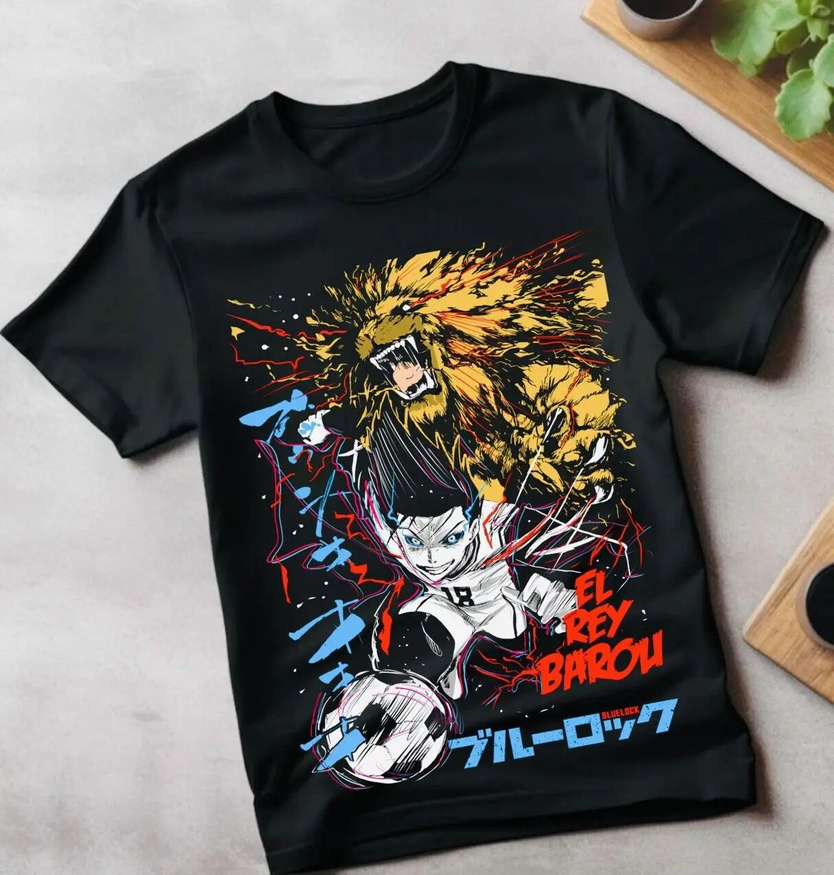 Meguru Bachira T-shirt Blue lock Kunigami,Rin Itoshi,Nagi Anime Manga All Size