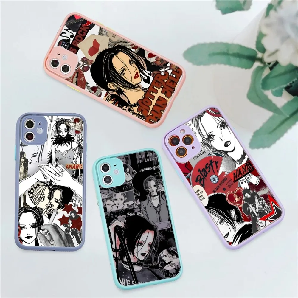 Coque de téléphone translucide Anime Nana Osaki, coque pour iPhone 14 11 12 13 Mini Pro Max 8 7 Plus X Poly XS MAX 256