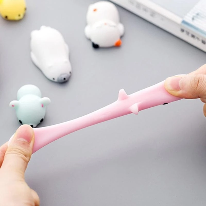 090B 15pcs Party Favor Animal TPR Toy Toy Squeeze Stress Ball Children Gadget