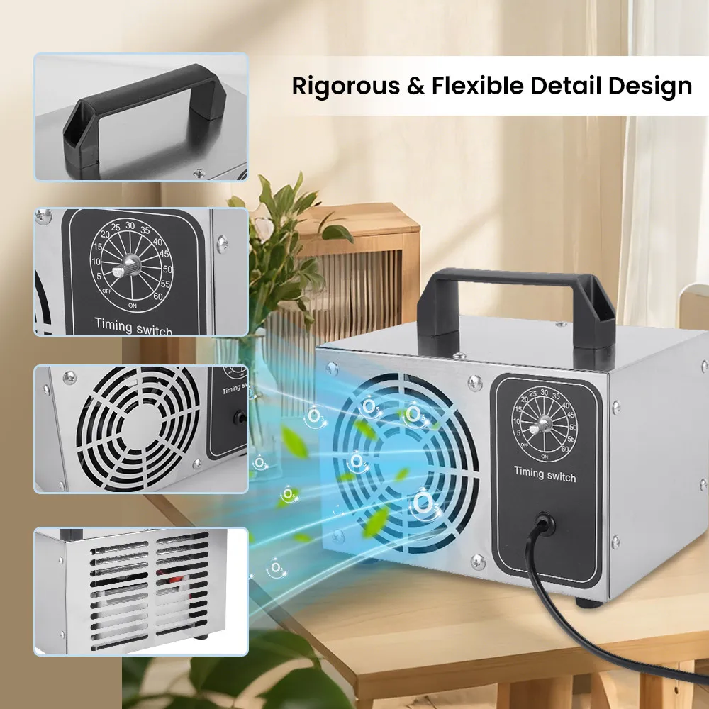 27g/h Ozongenerator O3 Ozonisator Luftreiniger für Zuhause Sterilisator Behandlung Auto-Luftozonisator zur Formaldehydentfernung 220V – Detail 2