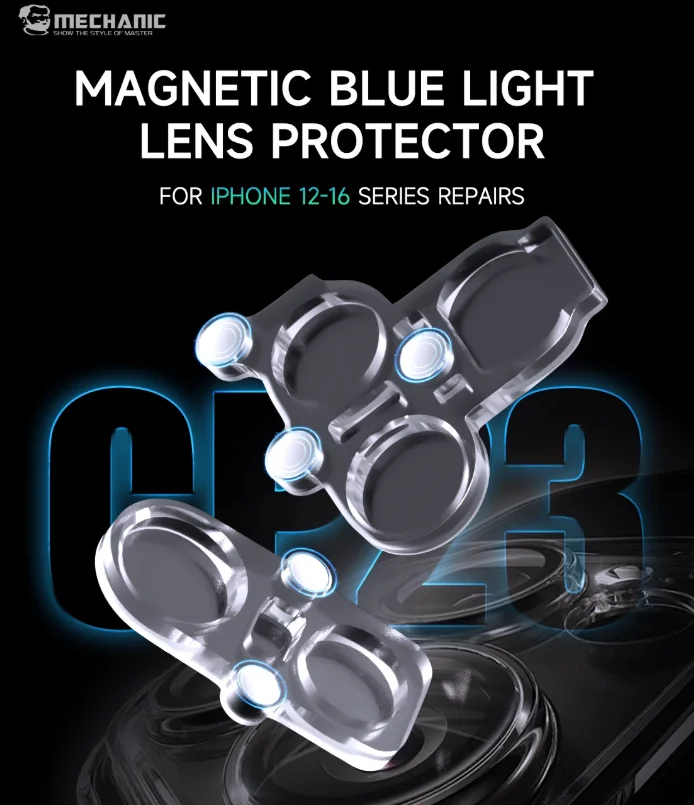 MECHANIC Magnetic Lens Blue Light Protector for IPhone 12-16 Series Repair Lens Protection Scratch-Resistant Wear-Resistant tool